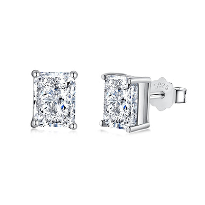 Pomuse Radiant Luxurious Princess Cut Daily Earrings