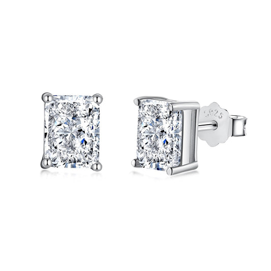 Pomuse Radiant Luxurious Princess Cut Daily Earrings