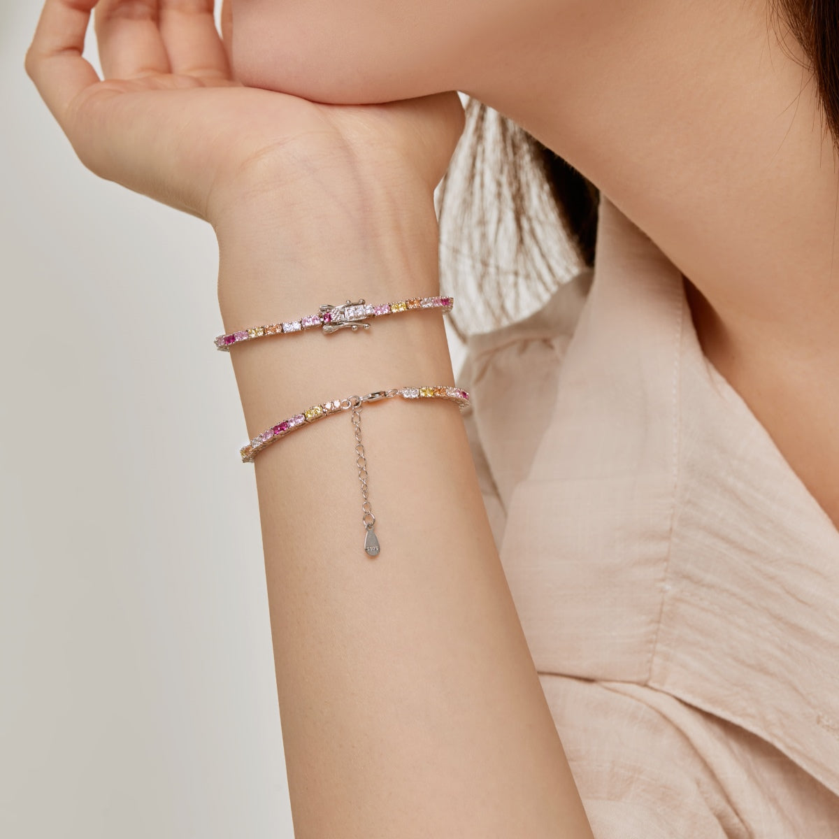 Pomuse Zartes romantisches Armband in Herzform für Liebhaber