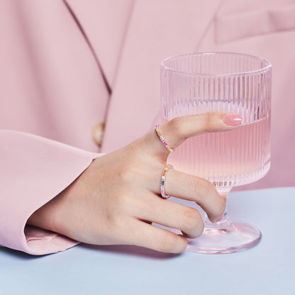 Pomuse – Eleganter Alltagsring im Radiantschliff „Lively In Shades“