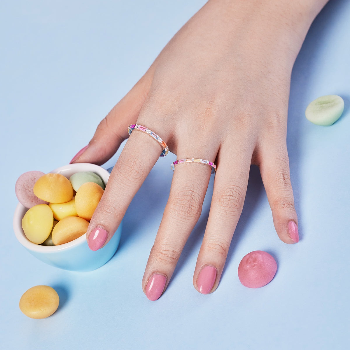 Pomuse – Eleganter Alltagsring im Radiantschliff „Lively In Shades“