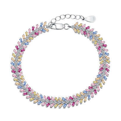 Pomuse Dainty Radiant Emerald Cut Daily Bracelet