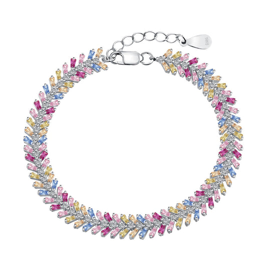 Pomuse Dainty Radiant Emerald Cut Daily Bracelet