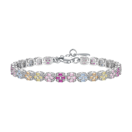 Pomuse Delicate Colorful Emerald Cut Daily Bracelet