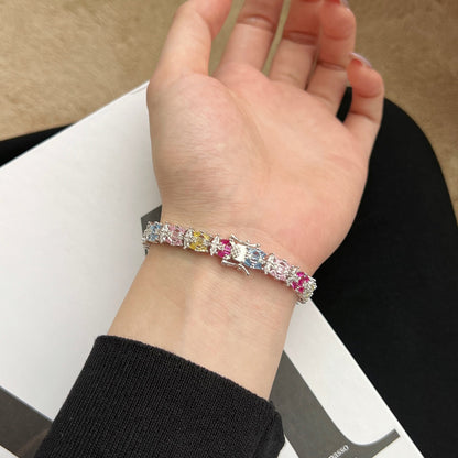 Pomuse Delicate Colorful Multi Cut Party Bracelet