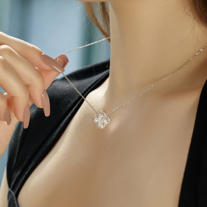 Pomuse Spliced Lucky Four-Leaf Clover Versatile Necklace