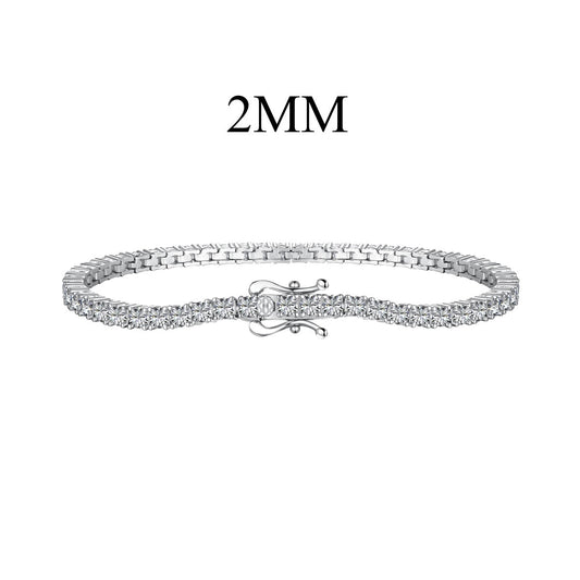 Pomuse Dazzling Exquisite Round Cut Daily Bracelet