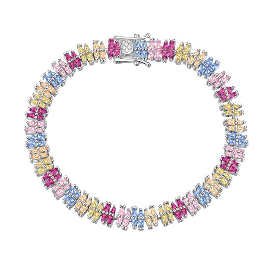 Pomuse Sparkling Exquisite Multi Cut Party Bracelet