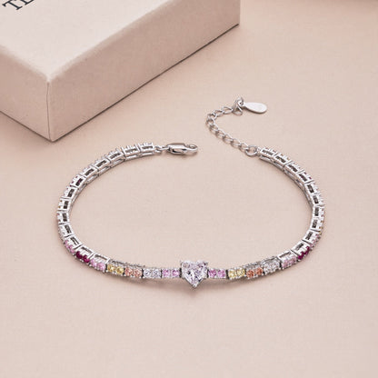 Pomuse Zartes romantisches Armband in Herzform für Liebhaber