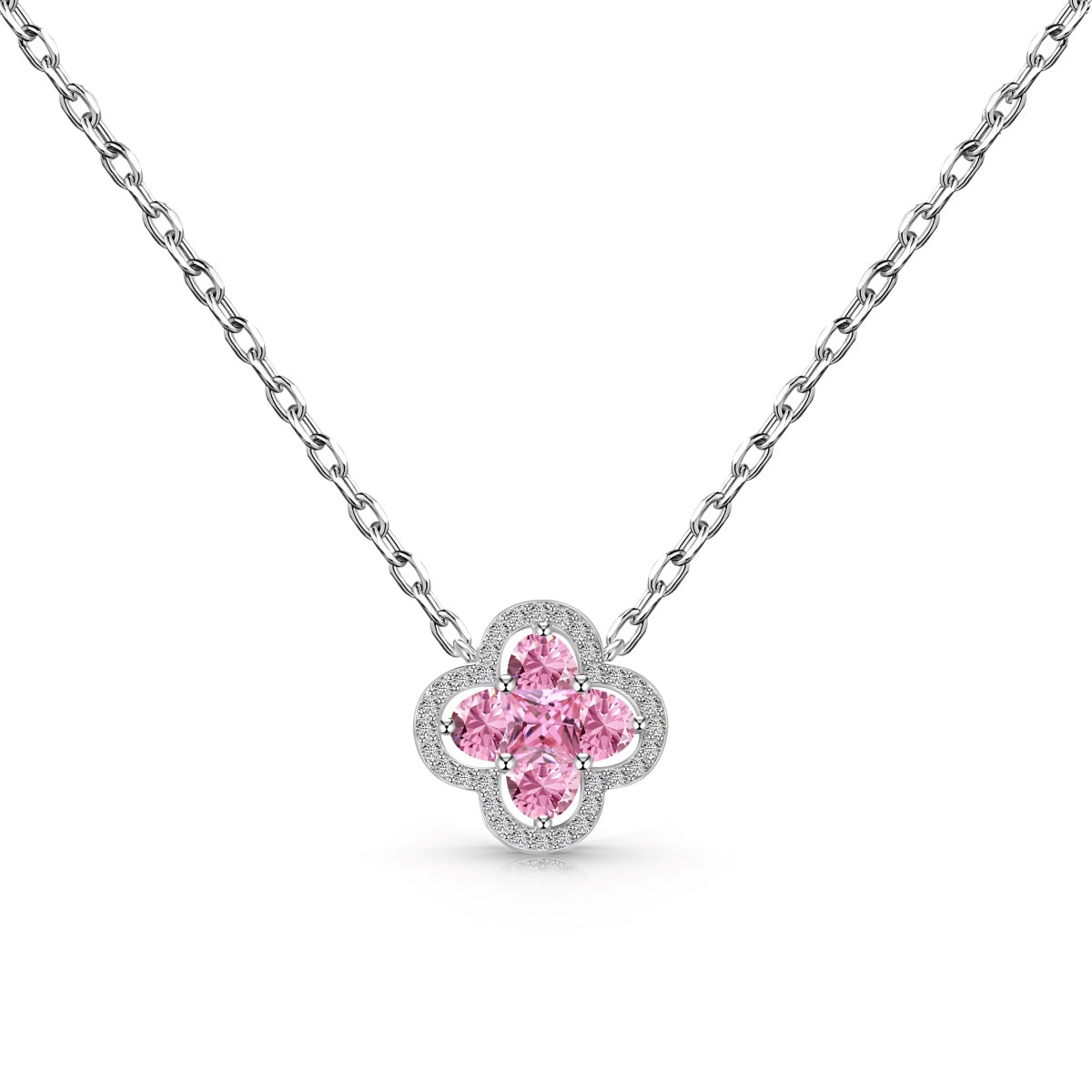 Pomuse Spliced Lucky Four-Leaf Clover Versatile Necklace