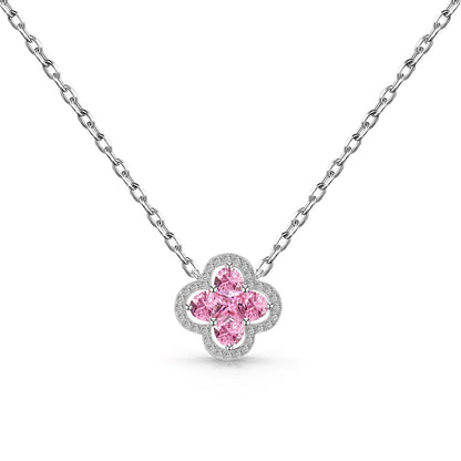 Pomuse Spliced Lucky Four-Leaf Clover Versatile Necklace