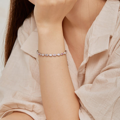 Pomuse 0.25 Carat Radiant Water Drop Shape Daily Bracelet
