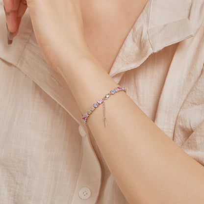 Pomuse Ornate Colorful Flower Shape Party Bracelet