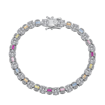 Pomuse Dazzling Radiant Multi Cut Daily Bracelet