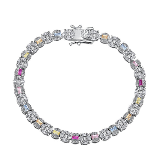 Pomuse Dazzling Radiant Multi Cut Daily Bracelet