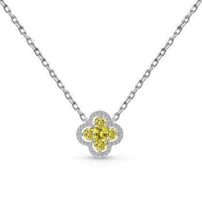 Pomuse Spliced Lucky Four-Leaf Clover Versatile Necklace