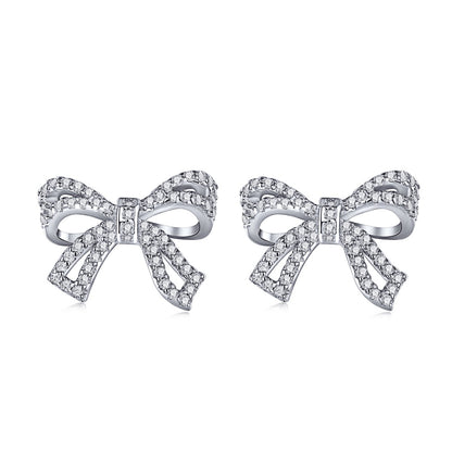Pomuse Dainty Bow Shape Earrings