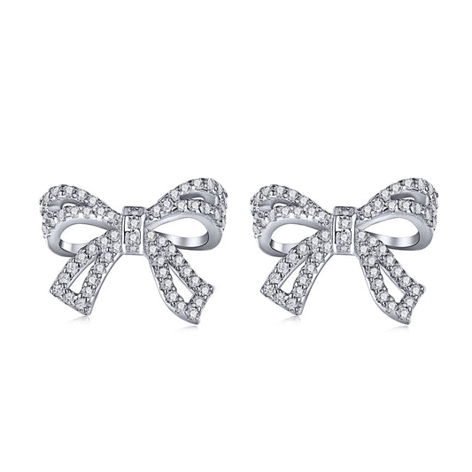 Pomuse Dainty Bow Shape Earrings
