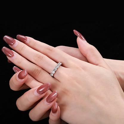 Pomuse Eternity Tennisring mit Rundschliff