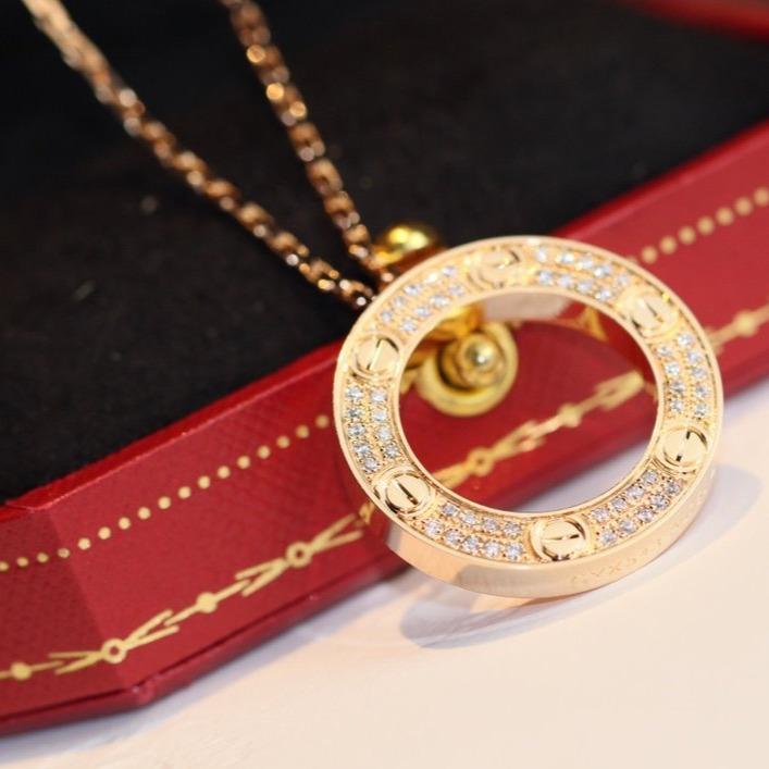 Pomuse LOVE NECKLACE ADJUSTABLE ROSE GOLD