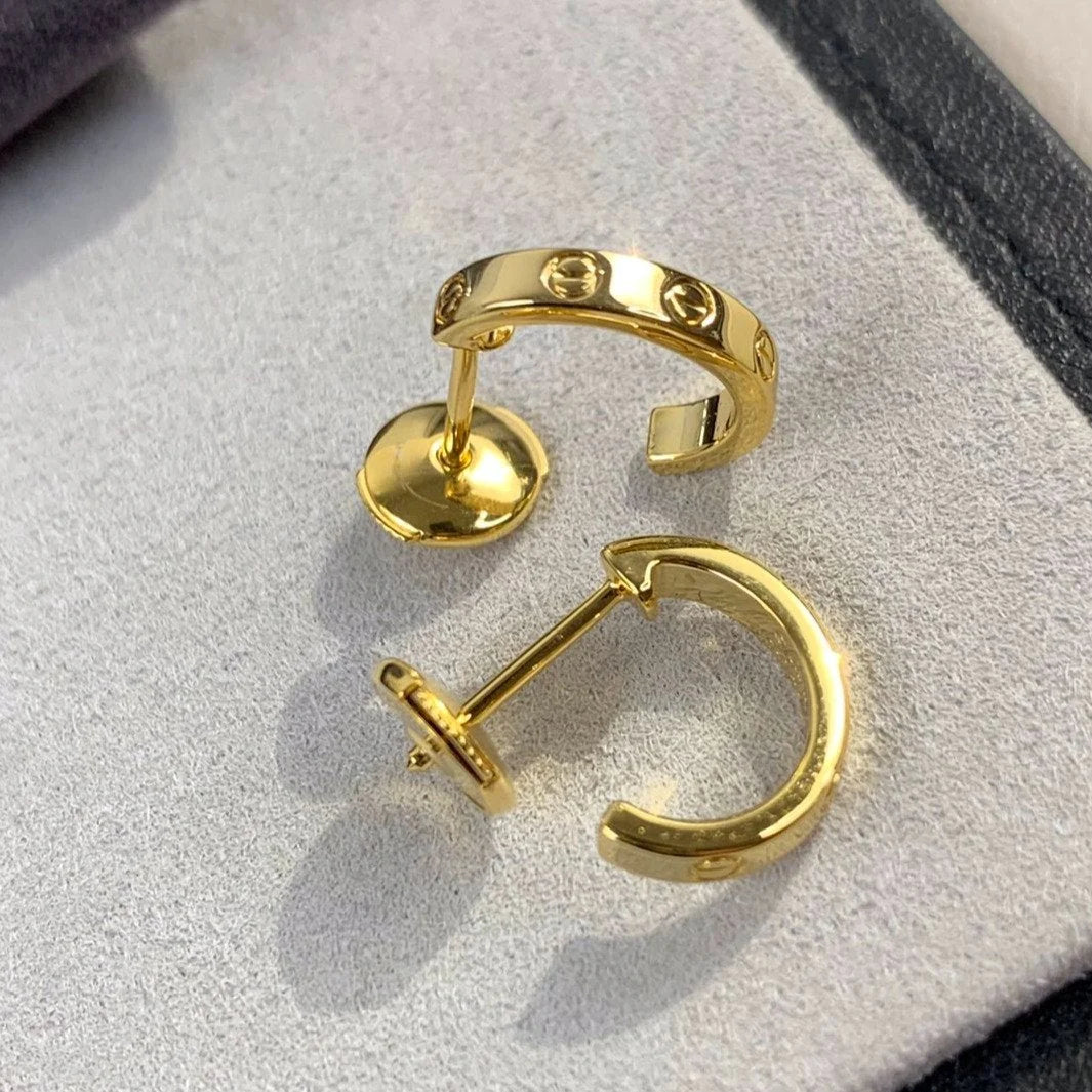 Pomuse LOVE EARRINGS 2.65MM GOLD