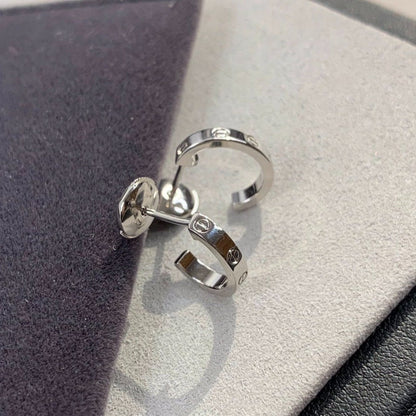Pomuse LOVE EARRINGS 2.65MM SILVER