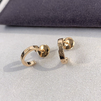 Pomuse LOVE EARRINGS 2.65MM PINK GOLD