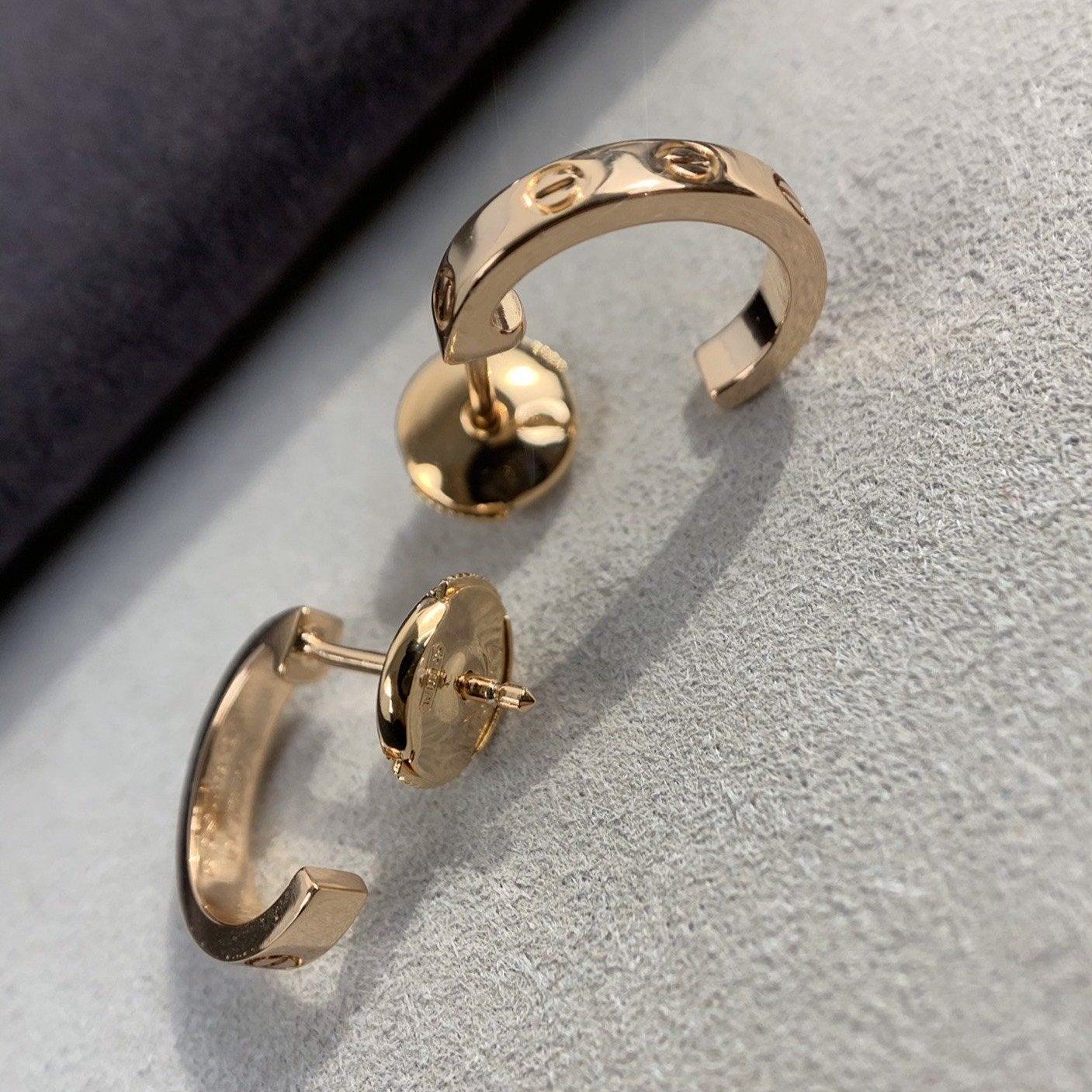 Pomuse LOVE EARRINGS 2.65MM PINK GOLD