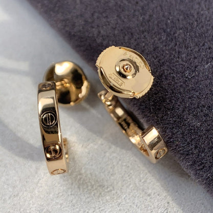 Pomuse LOVE EARRINGS 2.65MM PINK GOLD
