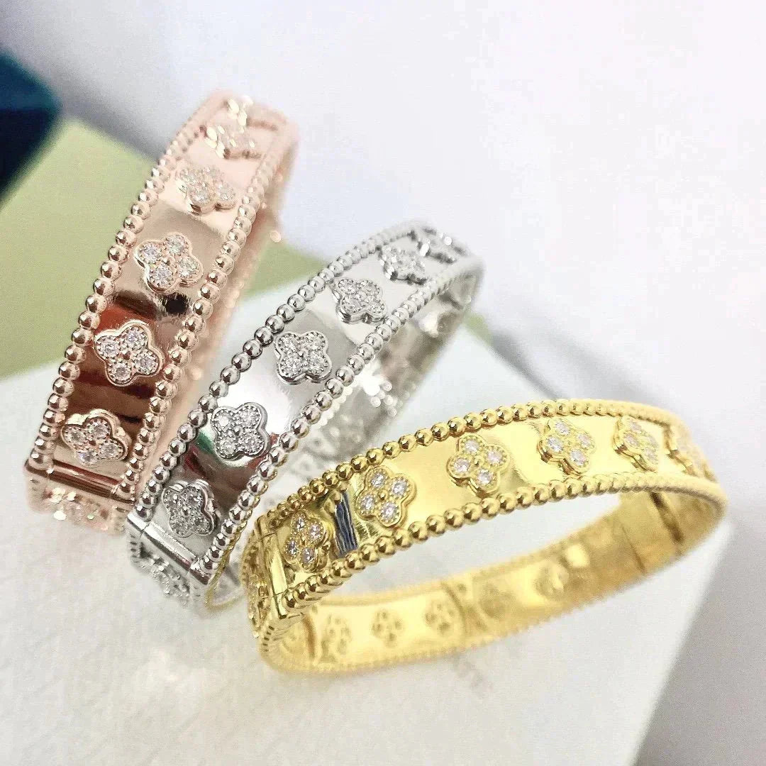 Pomuse CLOVER BRACELET 8MM DIAMONDS