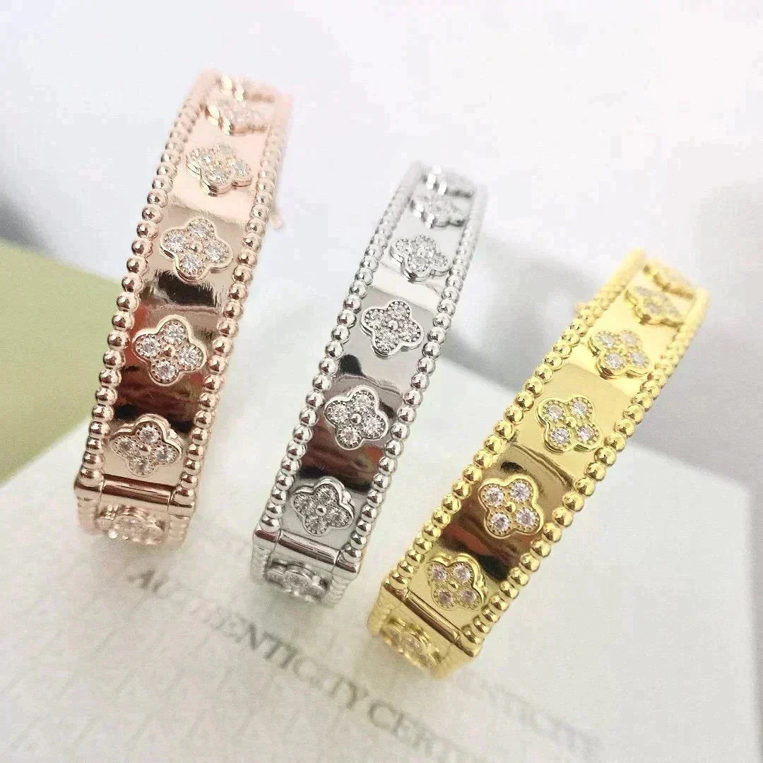 Pomuse CLOVER BRACELET 8MM DIAMONDS