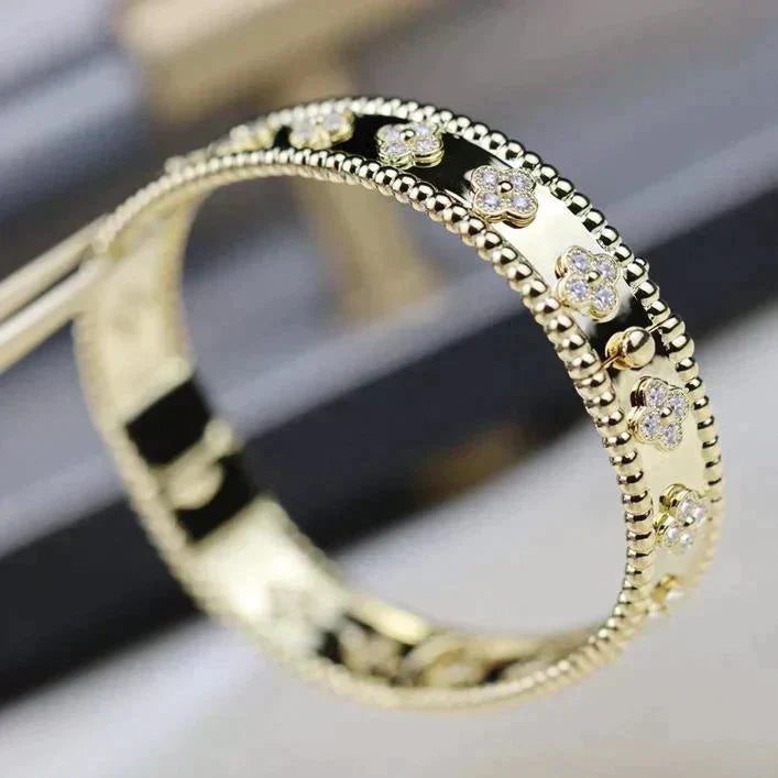 Pomuse CLOVER BRACELET 8MM DIAMONDS
