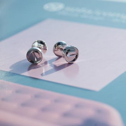 Pomuse LOVE EARRINGS SILVER 7.2MM