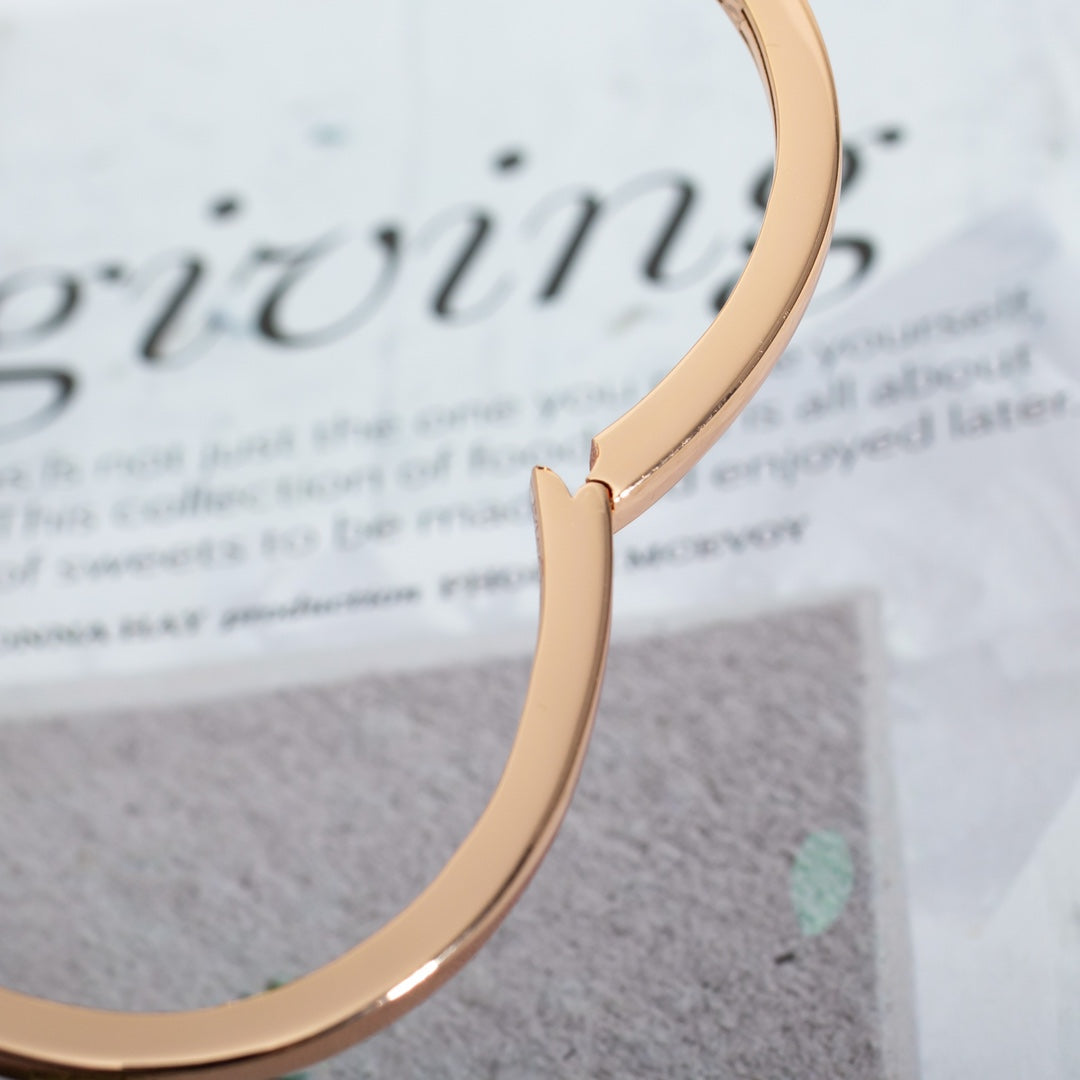 Pomuse DREAM BRACELET OPEN PINK GOLD MOP DIAMOND