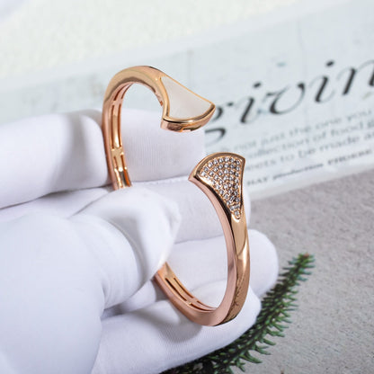 Pomuse DREAM BRACELET OPEN PINK GOLD MOP DIAMOND