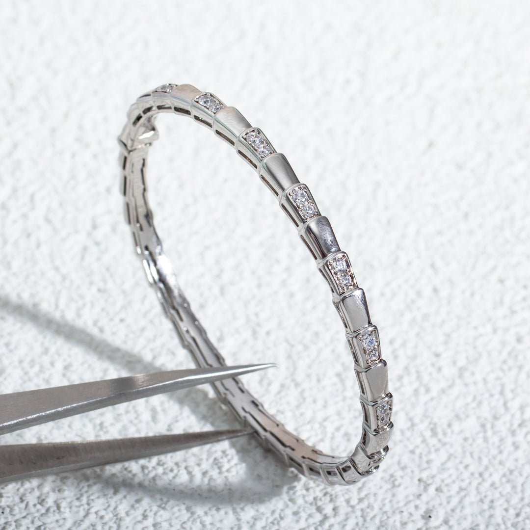 Pomuse SERPENTI BRACELET SILVER DIAMOND