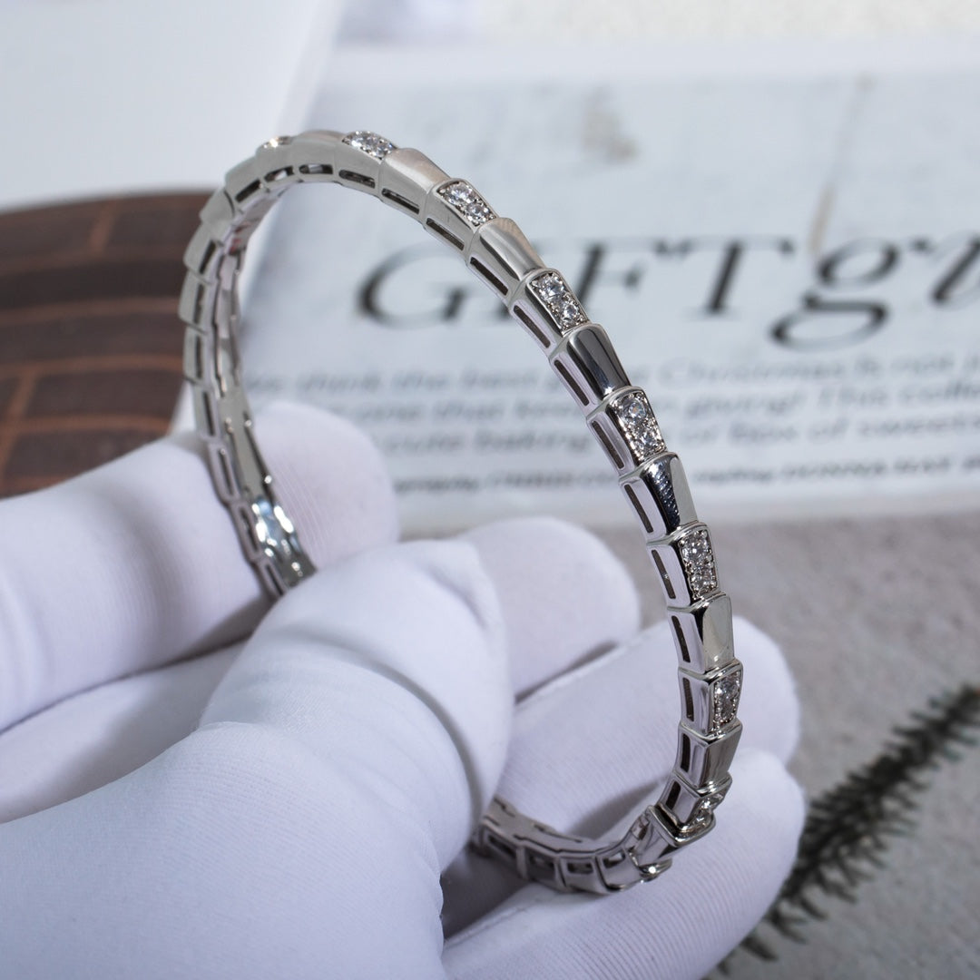 Pomuse SERPENTI BRACELET SILVER DIAMOND
