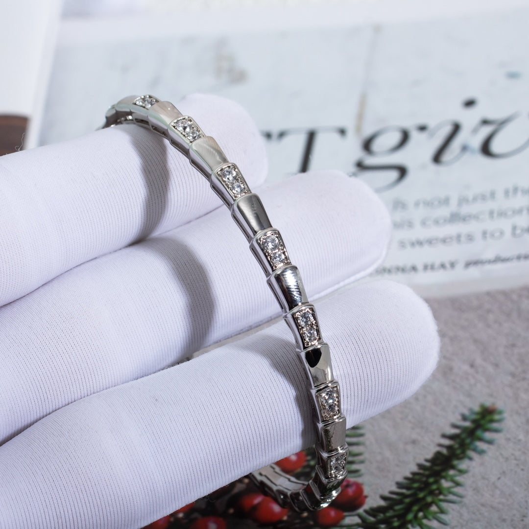 Pomuse SERPENTI BRACELET SILVER DIAMOND