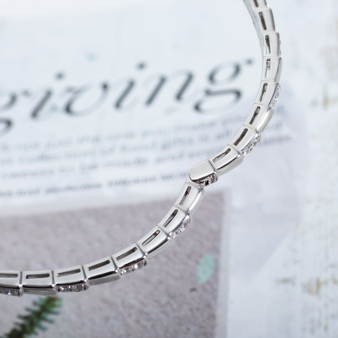Pomuse SERPENTI BRACELET SILVER DIAMOND