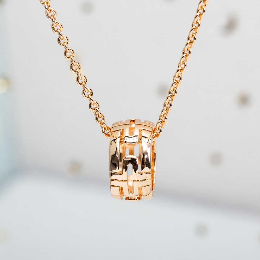 Pomuse PARENTESI NECKLACE PINK GOLD