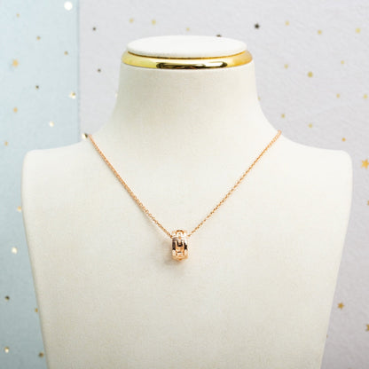 Pomuse PARENTESI NECKLACE PINK GOLD