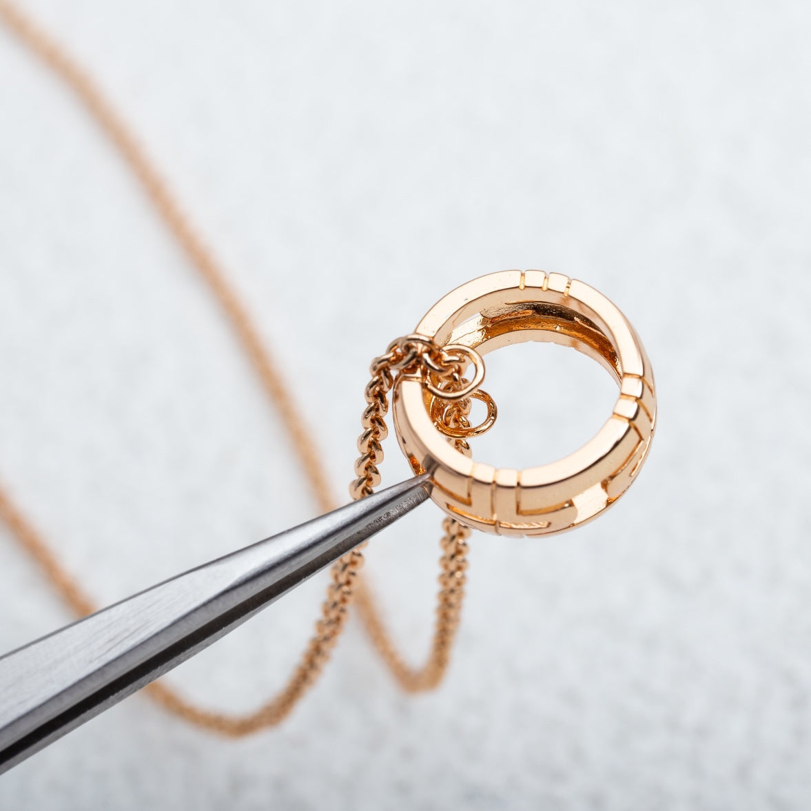 Pomuse PARENTESI NECKLACE PINK GOLD