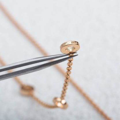 Pomuse PARENTESI NECKLACE PINK GOLD