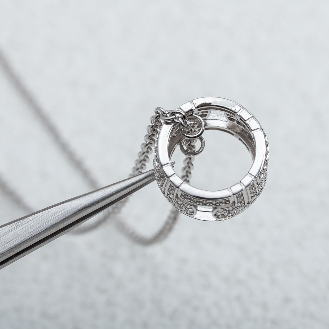 Pomuse PARENTESI NECKLACE SILVER