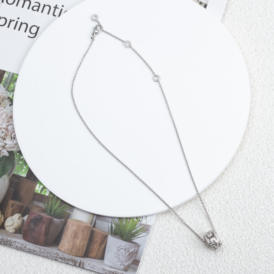 Pomuse PARENTESI NECKLACE SILVER