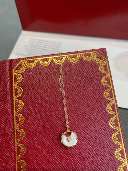 Pomuse AMULETTE ROSE GOLD MOP NECKLACE