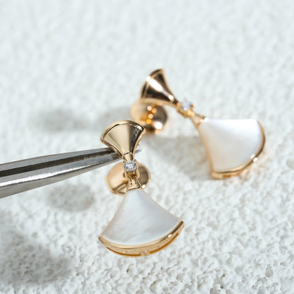Pomuse DREAM MOP PINK GOLD EARRINGS
