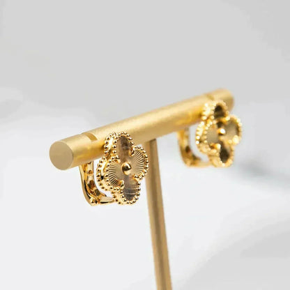 Pomuse CLOVER MEDIUM 1 MOTIFS LASER EARRINGS