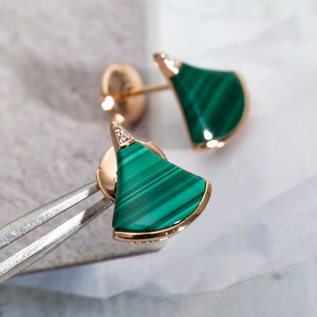 Pomuse DIVAS DREAM EARRINGS PINK GOLD