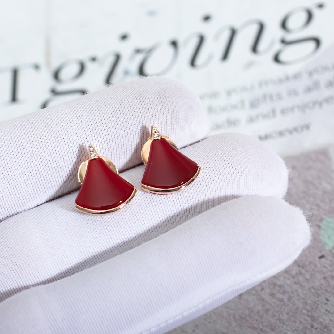 Pomuse DIVAS DREAM EARRINGS PINK GOLD